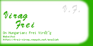 virag frei business card